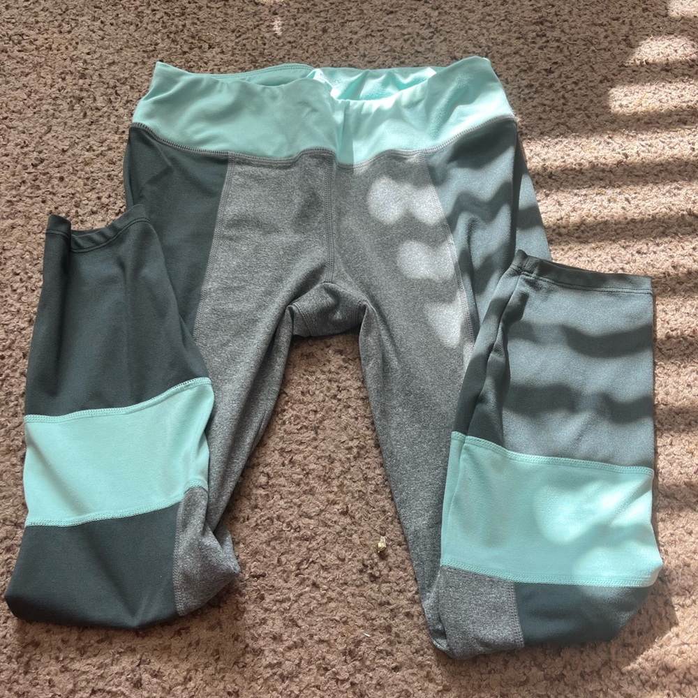 Jockey Women's Leggings in Mint and Gray